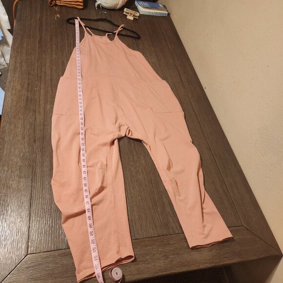 Free People Hot Shot Jumpsuit NWT Pink Small- Hole - Picture 2 of 16
